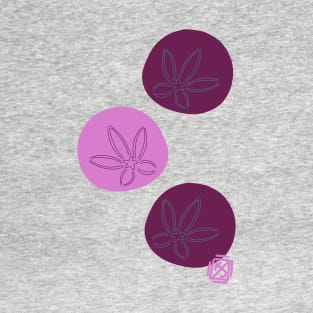 Pink and Maroon Sand Dollars T-Shirt